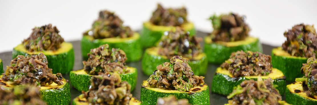 Canape Catering London Hot Tapenade Courgette