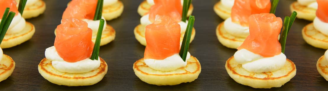 Funeral Catering Buffet Finger Food Smoked Salmon